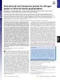 Cover page: Host-derived viral transporter protein for nitrogen uptake in infected marine phytoplankton.