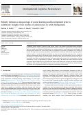 Cover page: Puberty initiates a unique stage of social learning and development prior to adulthood: Insights from studies of adolescence in wild chimpanzees