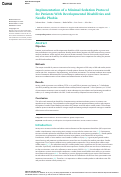 Cover page: Implementation of a Minimal Sedation Protocol for Patients With Developmental Disabilities and Needle Phobia.