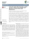 Cover page: Tuning the singlet-triplet energy gap: a unique approach to efficient photosensitizers with aggregation-induced emission (AIE) characteristics