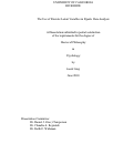 Cover page: The Use of Discrete Latent Variables in Dyadic Data Analysis