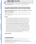 Cover page: Assessing the reproducibility of labelled antibody binding in quantitative multiplexed immuno-mass spectrometry imaging