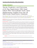 Cover page: Trends, Predictors, and Outcomes of 30‐Day Readmission With Heart Failure After Transcatheter Aortic Valve Replacement: Insights From the US Nationwide Readmission Database