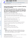 Cover page: Defining ADHD symptom persistence in adulthood: optimizing sensitivity and specificity