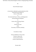 Cover page: The Politics of Sociocultural Impacts in Mexico’s Ongoing Energy Transition