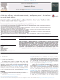 Cover page: Collective efficacy, alcohol outlet density, and young men’s alcohol use in rural South Africa