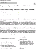 Cover page: Caregiver burden by treatment and clinical characteristics of patients with glioblastoma