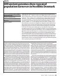 Cover page: 100 ancient genomes show repeated population turnovers in Neolithic Denmark