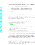 Cover page: Naming an indiscernible sequence in NIP theories