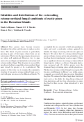 Cover page: Identities and distributions of the co-invading ectomycorrhizal fungal symbionts of exotic pines in the Hawaiian Islands