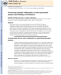 Cover page: Envisioning migration: mathematics in both experimental analysis and modeling of cell behavior