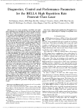 Cover page: Diagnostics, Control and Performance Parameters for the BELLA High Repetition Rate Petawatt Class Laser