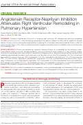 Cover page: Angiotensin Receptor‐Neprilysin Inhibition Attenuates Right Ventricular Remodeling in Pulmonary Hypertension