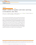 Cover page: Kinetic control of tunable multi-state switching in ferroelectric thin films