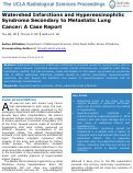 Cover page: Watershed Infarctions and Hypereosinophilic Syndrome Secondary to Metastatic Lung Cancer: A Case Report