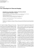 Cover page: New Technologies for Glaucoma Imaging