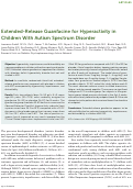 Cover page: Extended-Release Guanfacine for Hyperactivity in Children With Autism Spectrum Disorder