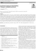 Cover page: Quantitative Imaging of Alpha-Emitting Therapeutic Radiopharmaceuticals