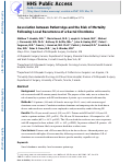 Cover page: Association between patient age and the risk of mortality following local recurrence of a sacral chordoma