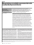 Cover page: Blueprinting extendable nanomaterials with standardized protein blocks