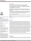 Cover page: Identification of Plasmodium dipeptidyl aminopeptidase allosteric inhibitors by high throughput screening