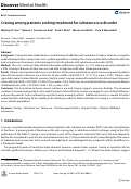 Cover page: Craving among patients seeking treatment for substance use disorder.