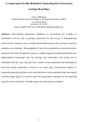Cover page: A Temperature-Profile Method for Estimating Flow Processes in Geologic Heat Pipes