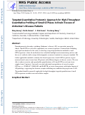 Cover page: Targeted Quantitative Proteomic Approach for High-Throughput Quantitative Profiling of Small GTPases in Brain Tissues of Alzheimers Disease Patients.