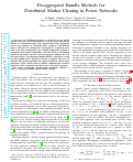 Cover page: Disaggregated Bundle Methods for Distributed Market Clearing in Power Networks