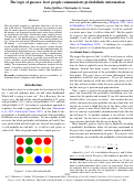 Cover page: The logic of guesses: how people communicate probabilistic information