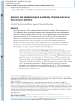 Cover page: Genomic and epidemiological monitoring of yellow fever virus transmission potential