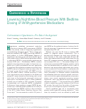 Cover page: Lowering Nighttime Blood Pressure With Bedtime Dosing of Antihypertensive Medications: Controversies in Hypertension - Con Side of the Argument