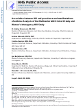 Cover page: Association Between HIV and Prevalence and Manifestations of Asthma: Analysis of the Multicenter AIDS Cohort Study and Women's Interagency HIV Study