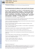 Cover page: The Treatment-Naive Microbiome in New-Onset Crohn’s Disease