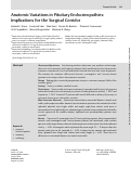 Cover page: Anatomic Variations in Pituitary Endocrinopathies: Implications for the Surgical Corridor