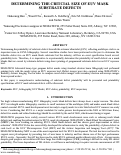 Cover page: Determining the Critcial Size of EUV Mask Substrate Defects