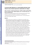 Cover page: Prefrontal Homer imbalance in cocaine relapse