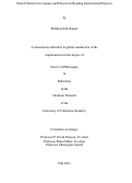 Cover page: School District Governance and Classroom Reading Instructional Practices