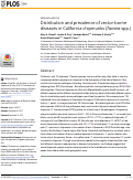 Cover page: Distribution and prevalence of vector-borne diseases in California chipmunks (Tamias spp.)