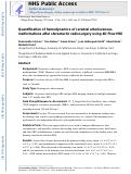 Cover page: Quantification of hemodynamics of cerebral arteriovenous malformations after stereotactic radiosurgery using 4D flow magnetic resonance imaging