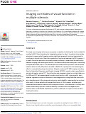 Cover page: Imaging correlates of visual function in multiple sclerosis.