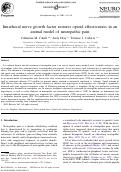 Cover page: Intrathecal nerve growth factor restores opioid effectiveness in an animal model of neuropathic pain