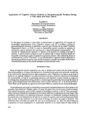 Cover page: Application of Cognitive Science Methods to Psychotheraputic Problem Solving: A Case Study and Some Theory