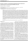 Cover page: Parameter estimation of soil hydraulic and thermal property functions for unsaturated porous media using the HYDRUS-2D code