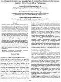 Cover page: An Attempt to Visualize and Quantify Speech-Motion Coordination by Recurrence
Analysis: A Case Study of Rap Performance