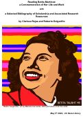 Cover page: Reading Betita Martínez:&nbsp; a Commemoration of Her Life and Work with&nbsp;a Selected Bibliography of Scholarship and Associated Research Resources