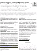 Cover page: Physician and Nurse Practitioner Attitudes on Generic Prescribing of Oral Contraceptive Pills and Antidepressants