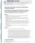 Cover page: Relation Between Self-Recalled Childhood Physical Activity And Adult Physical Activity