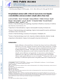 Cover page: Hospitalized Women With Cirrhosis Have More Nonhepatic Comorbidities and Associated Complications Than Men