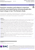 Cover page: Injection cessation and relapse to injection and the associated factors among people who inject drugs in Iran: The Rostam study.